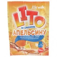 Напій сухий розчинний "LITO зі смаком апельсину" 15 г/100 шт/ящ TM "Monik"